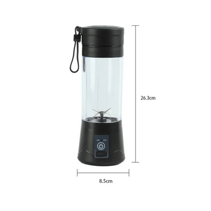 Blender Portabil cu Incarcare USB, Juicer Cup cu 10 Lamele, Capacitate 500ml, Design Elegant, Negru